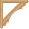 Ekena Millwork Olympic Arts & Crafts Rough Sawn Bracket, Western Red Cedar, 4"W x 42"D x 42"H BKT04X42X42OLY03RWR - alternate 3